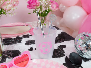 Black & White Striped Paper Straws 24ct | The Party Darling