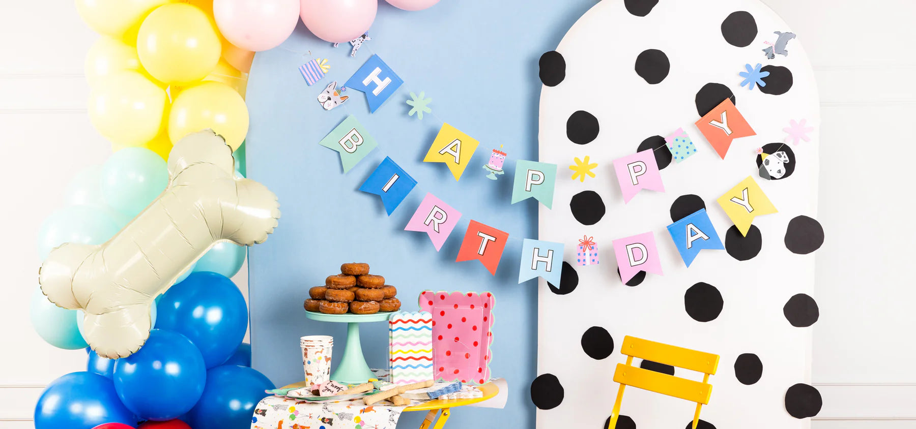 Dog Happy Birthday Banner Set | The Party Darling