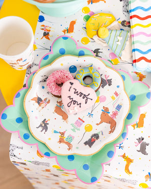 Dog Polka Dot Plate | The Party Darling