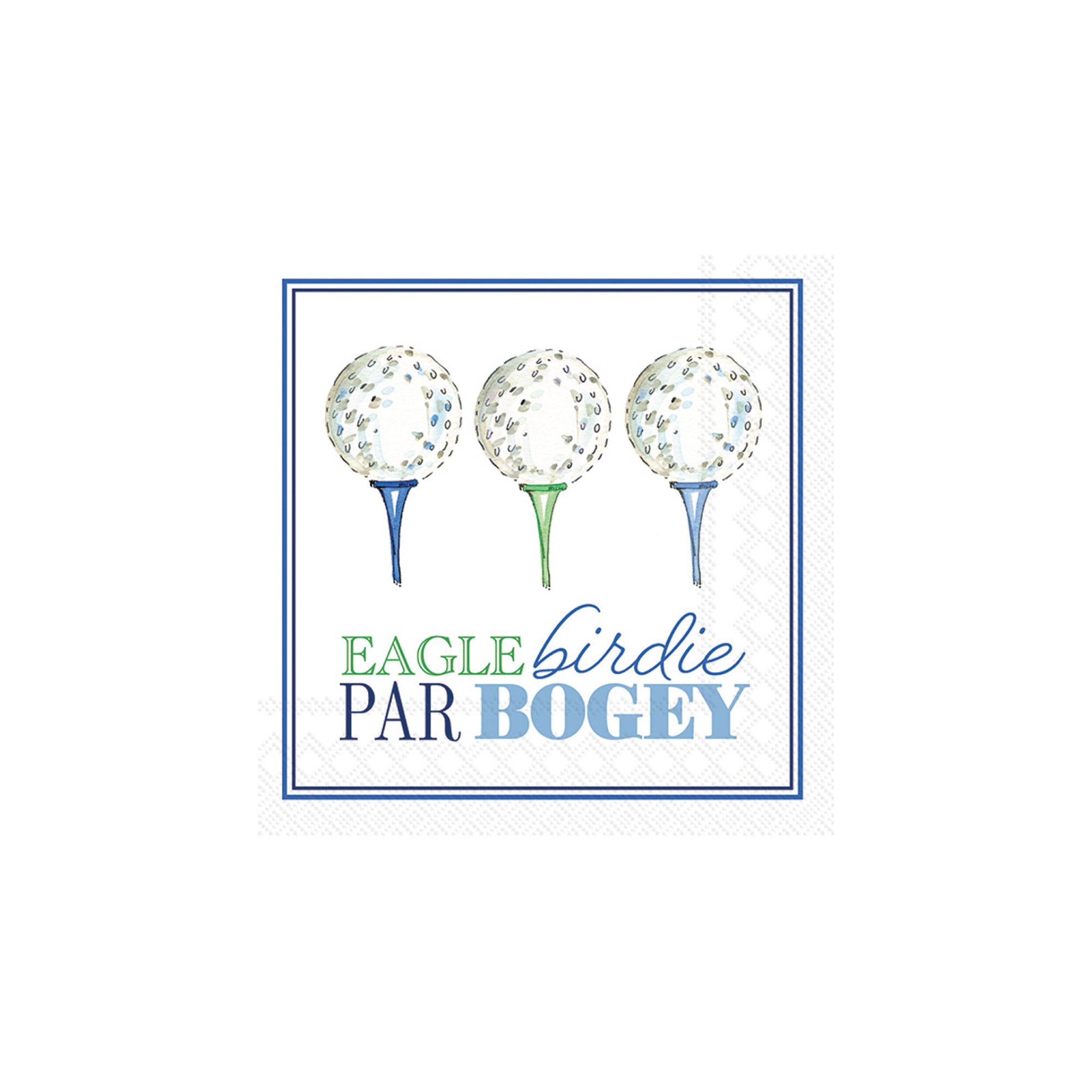 Eagle Birdie Par Bogey Golf Dessert Napkins 20ct | The Party Darling