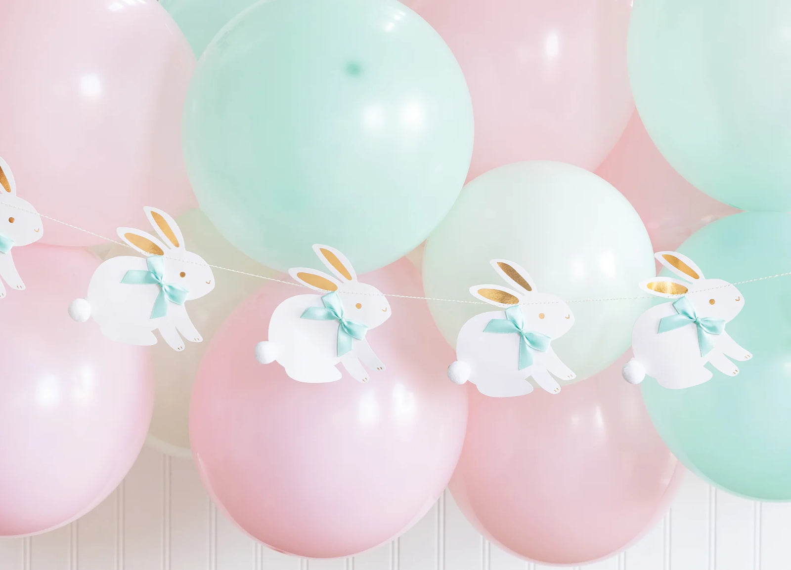 Bunnies with Bows Garland 6ft | The Party Darling