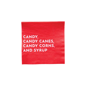 Elf Candy Red Dessert Napkins 24ct | The Party Darling