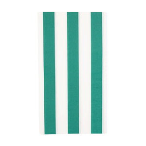 Emerald Green Cabana Striped Paper Guest Towels | The Party Darling