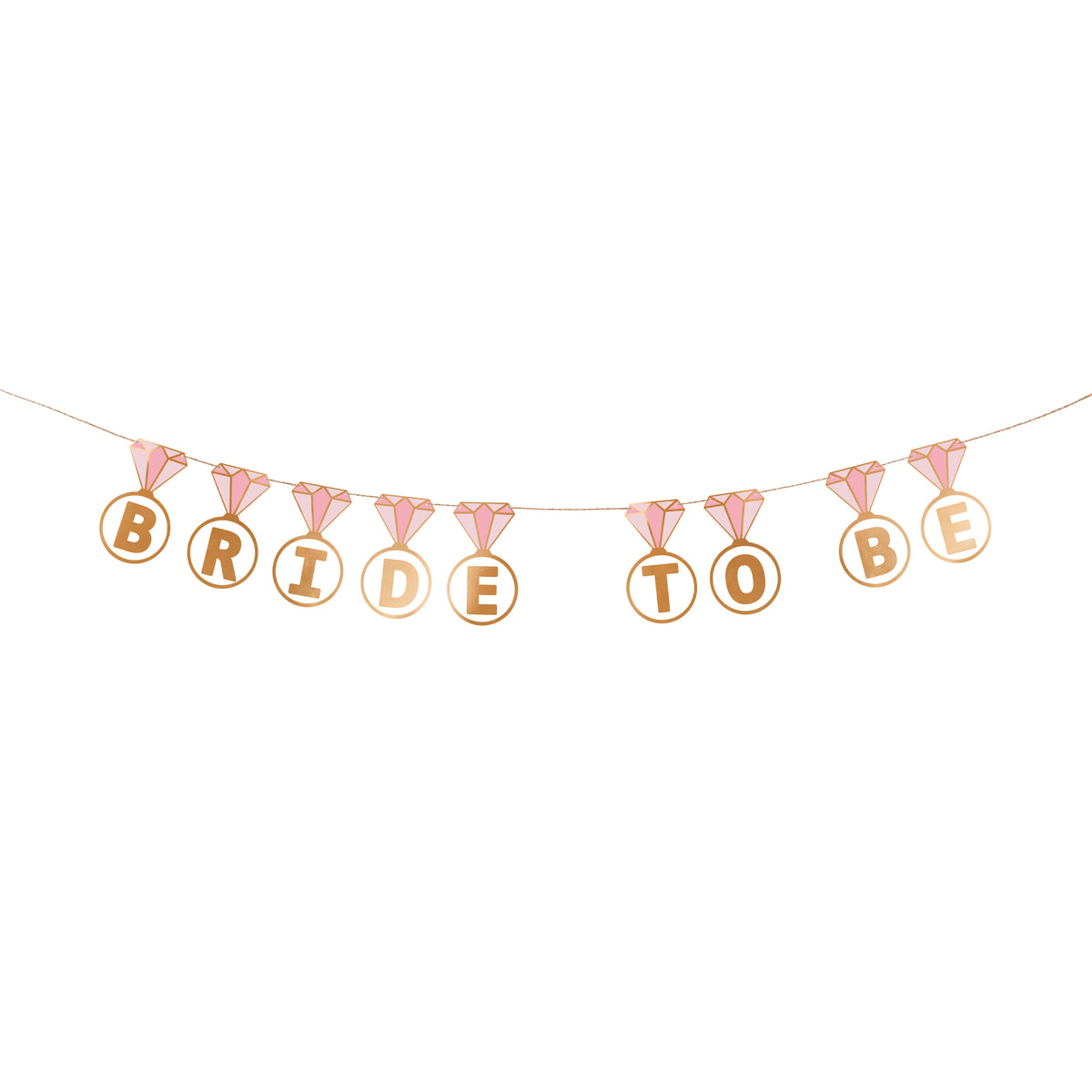 Gold Bride to Be Banner 2.5ft | The Party Darling