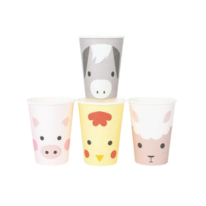 Barnyard Animals Paper Cups 8ct | The Party Darling