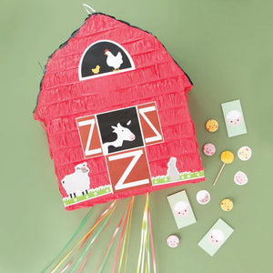 Pull String Red Barn Farm Piñata | The Party Darling