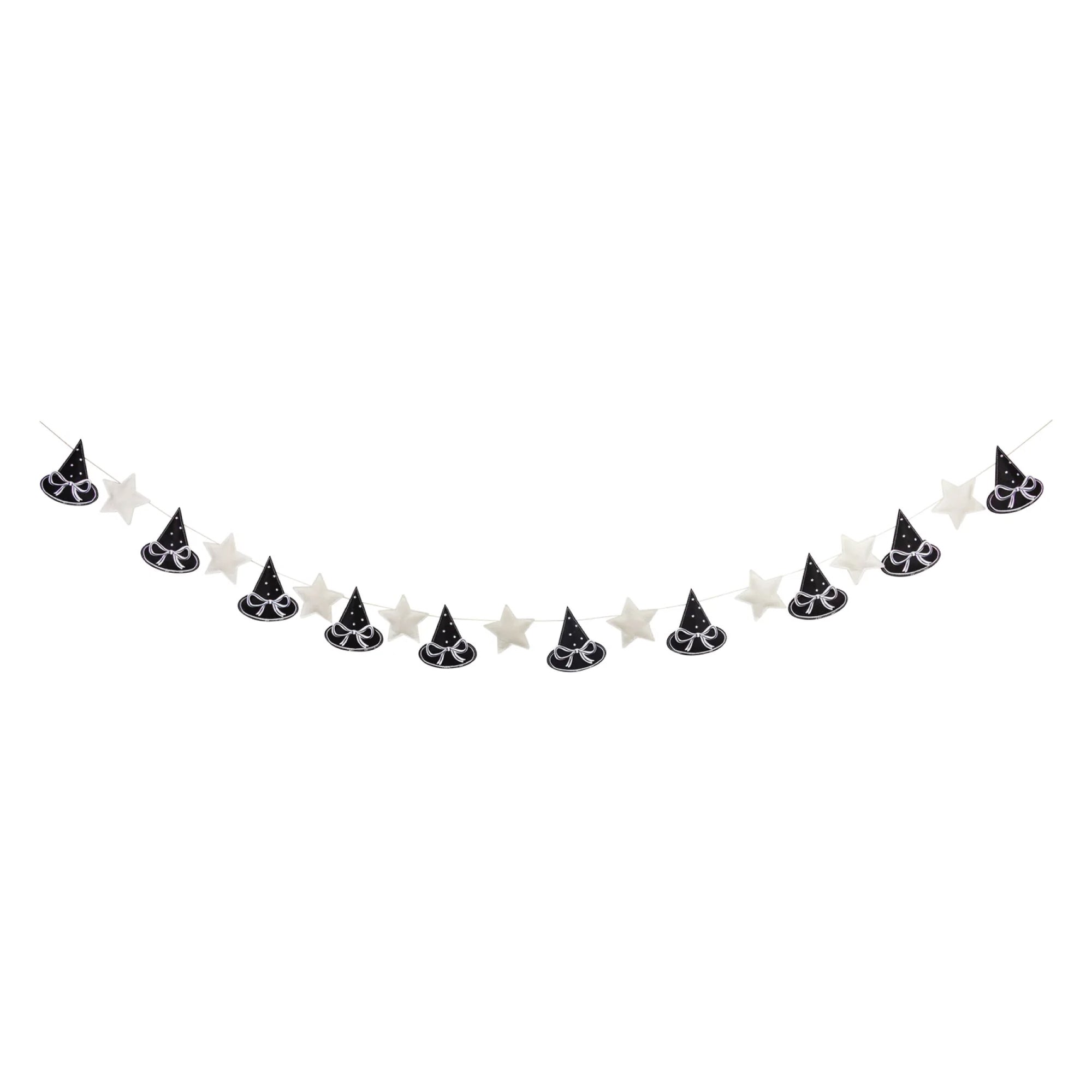 Puffy Witch Hats Felt Banner 6ft | The Party Darling