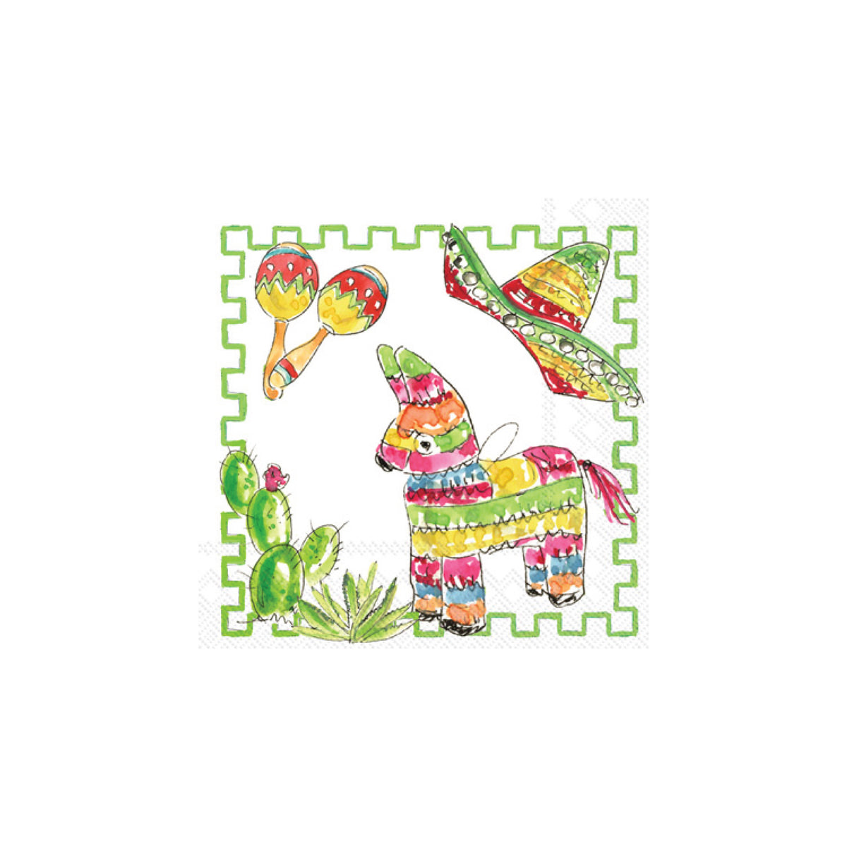 Fiesta Dessert Napkins 20ct | The Party Darling