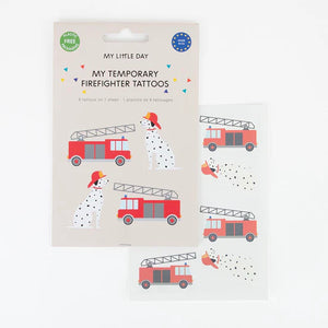 Fire Truck Temporary Tattoos 8ct | The Party Darling