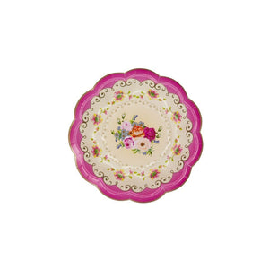 Floral Vintage Tea Party Dessert Plates 12ct