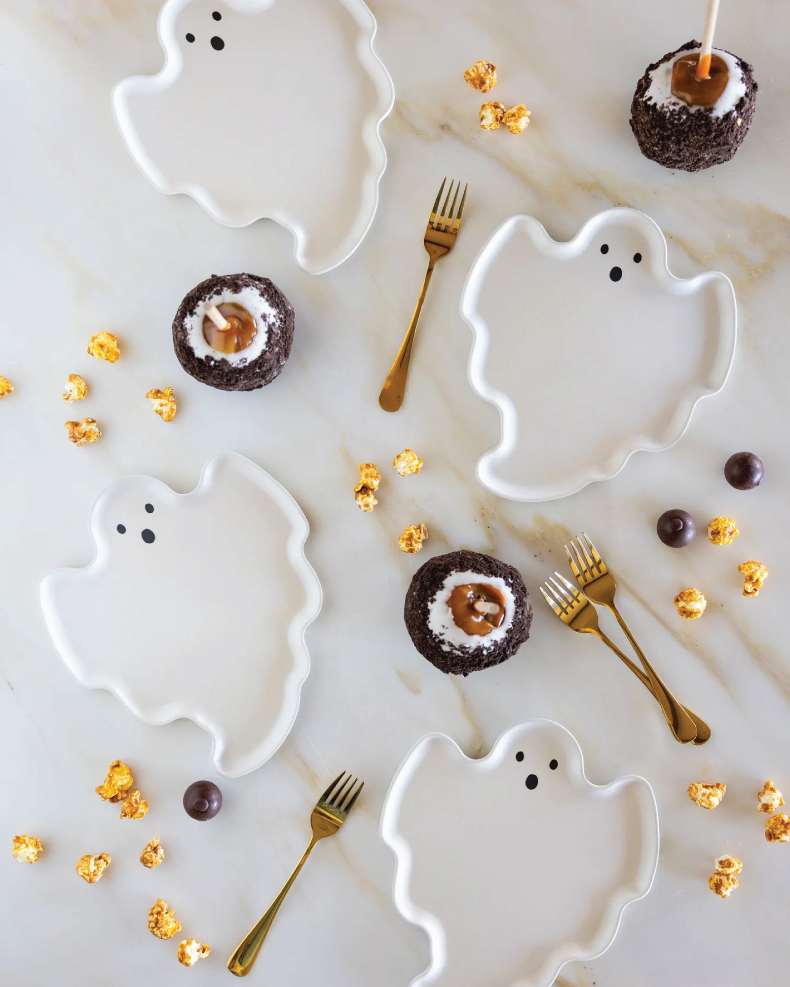 Ghost Bamboo Dessert Plates 4ct | The Party Darling