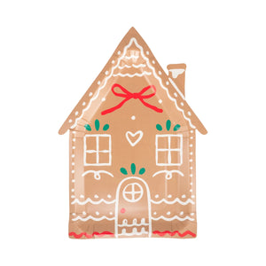 Gingerbread House Christmas Lunch Plates 8ct