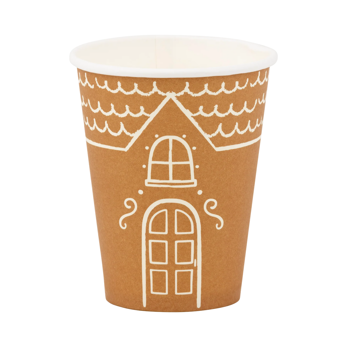 Gingerbread house paper cups