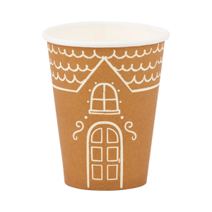 Gingerbread house paper cups