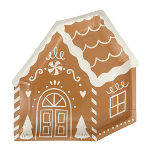 Gingerbread House Lunch Plates 8ct | The Party Darling