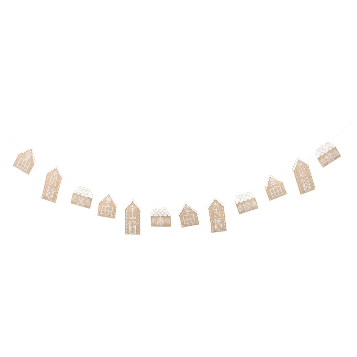 Gingerbread Houses Felt Garland 6ft | The Party Darling