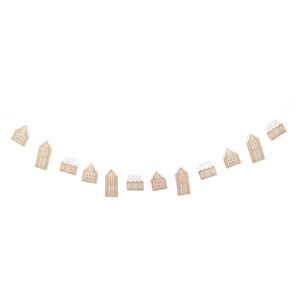 Gingerbread Houses Felt Garland 6ft | The Party Darling