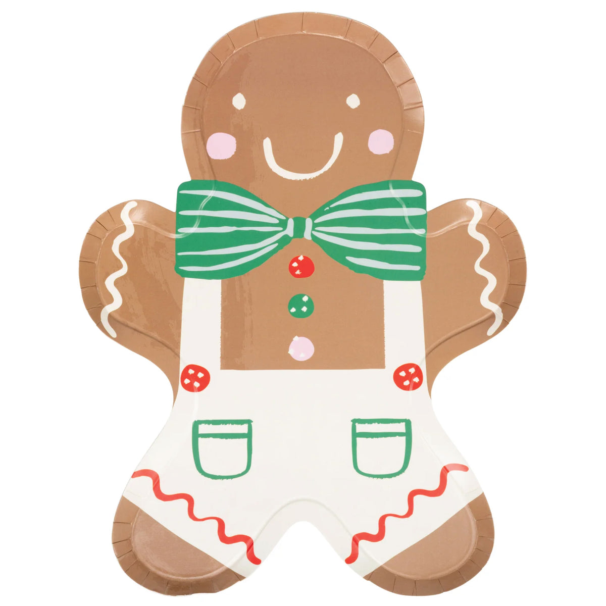 Gingerbread Man Christmas Lunch Plates 8ct | The Party Darling