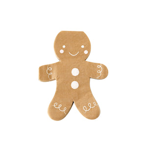 Charming Gingerbread Man Dessert Napkins 24ct | The Party Darling
