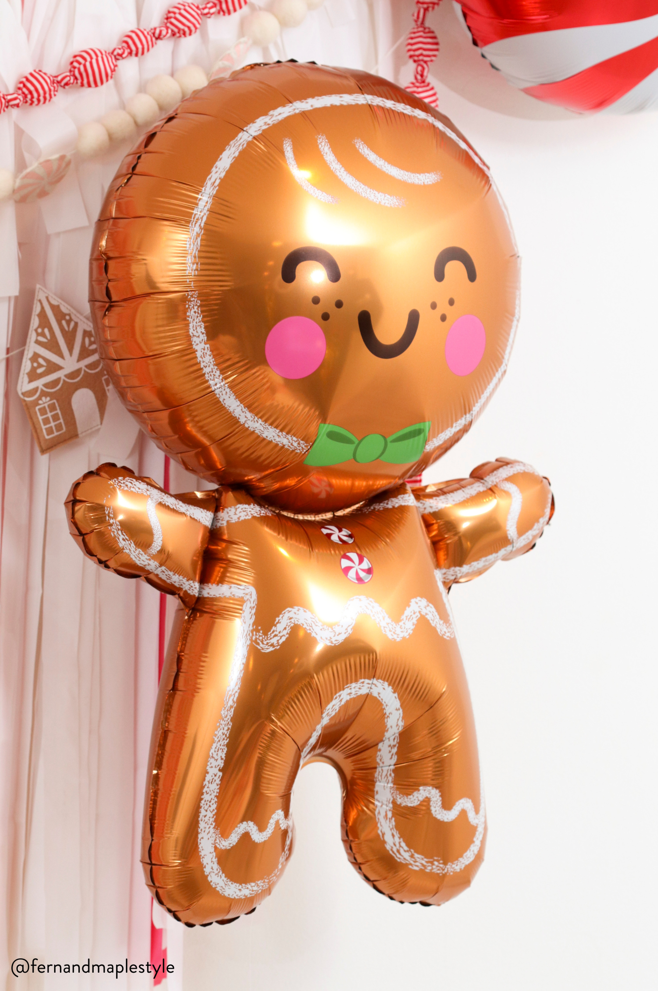 Happy Gingerbread Man Foil Balloon 31in | The Party Darling