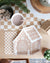 Gingerbread Brown Checkered Paper Guest Towels 24ct