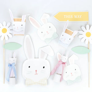 Gingham Easter Bunny Party Decorations