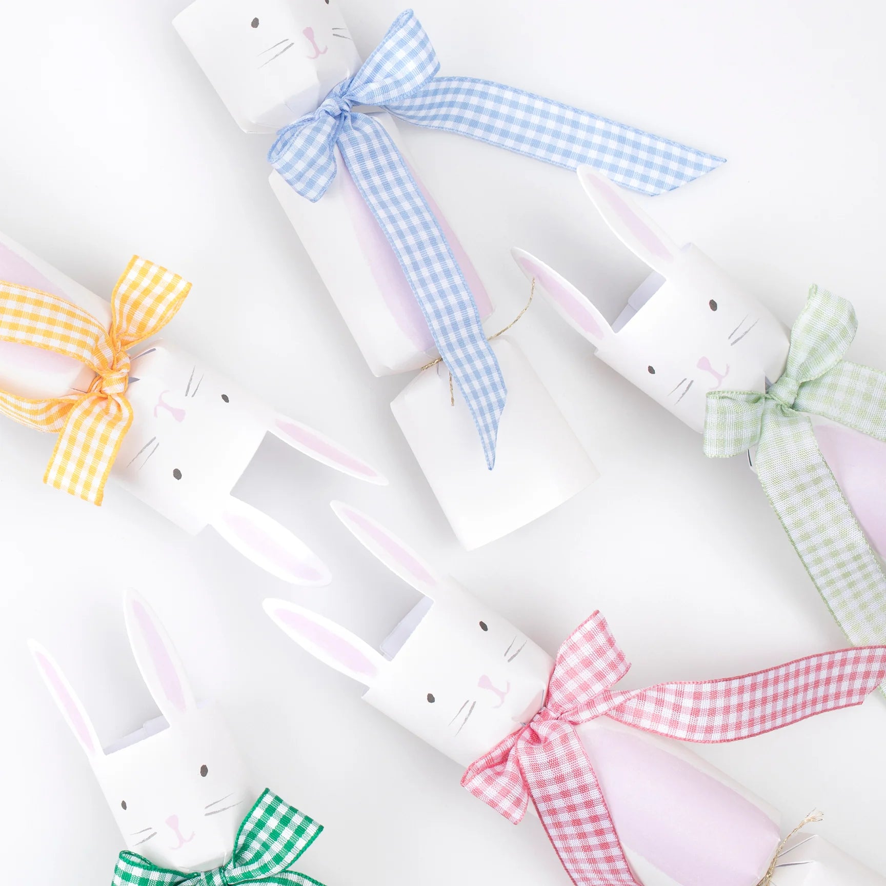 Gingham Easter Bunny Crackers 6ct | The Party Darling