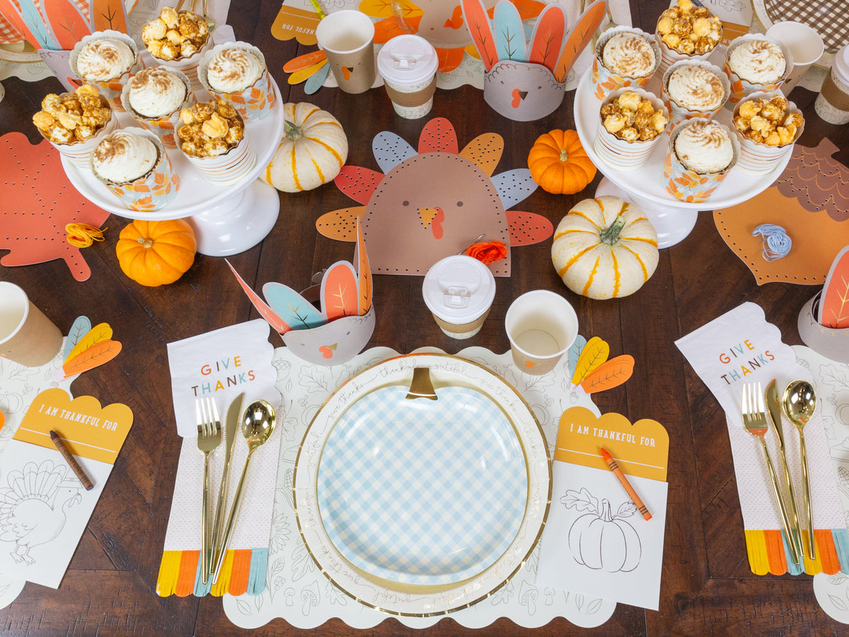 Thanksgiving Paper Coloring Placemats 12ct