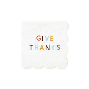 Give Thanks Dessert Napkins 24ct | The Party Darling
