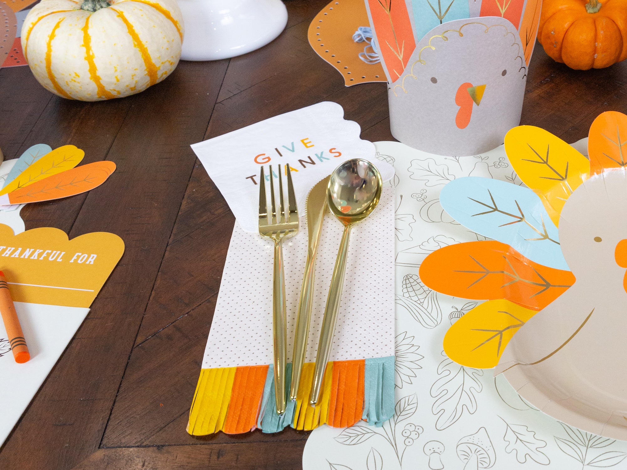 Modern Gold Plastic Cutlery Set for 10 | The Party Darling