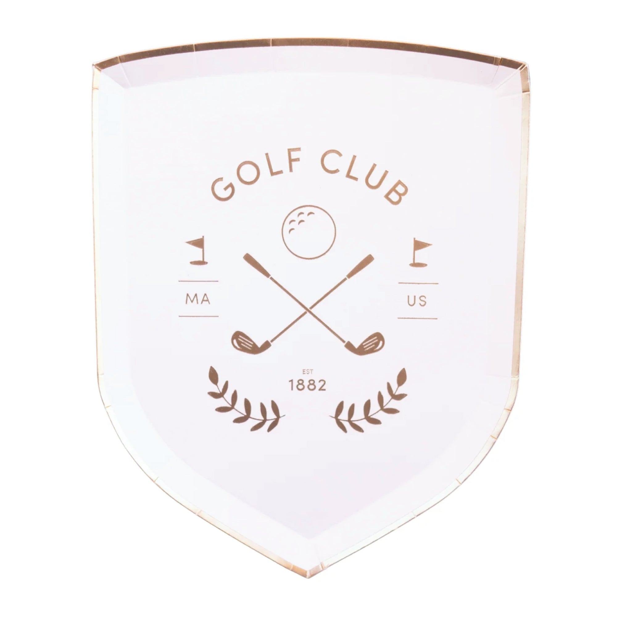 Golf Club Dessert Plates 8ct | The Party Darling