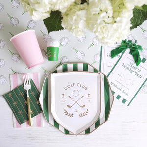 Golf Themed Party Supplies by Bonjour Fete Masters Green