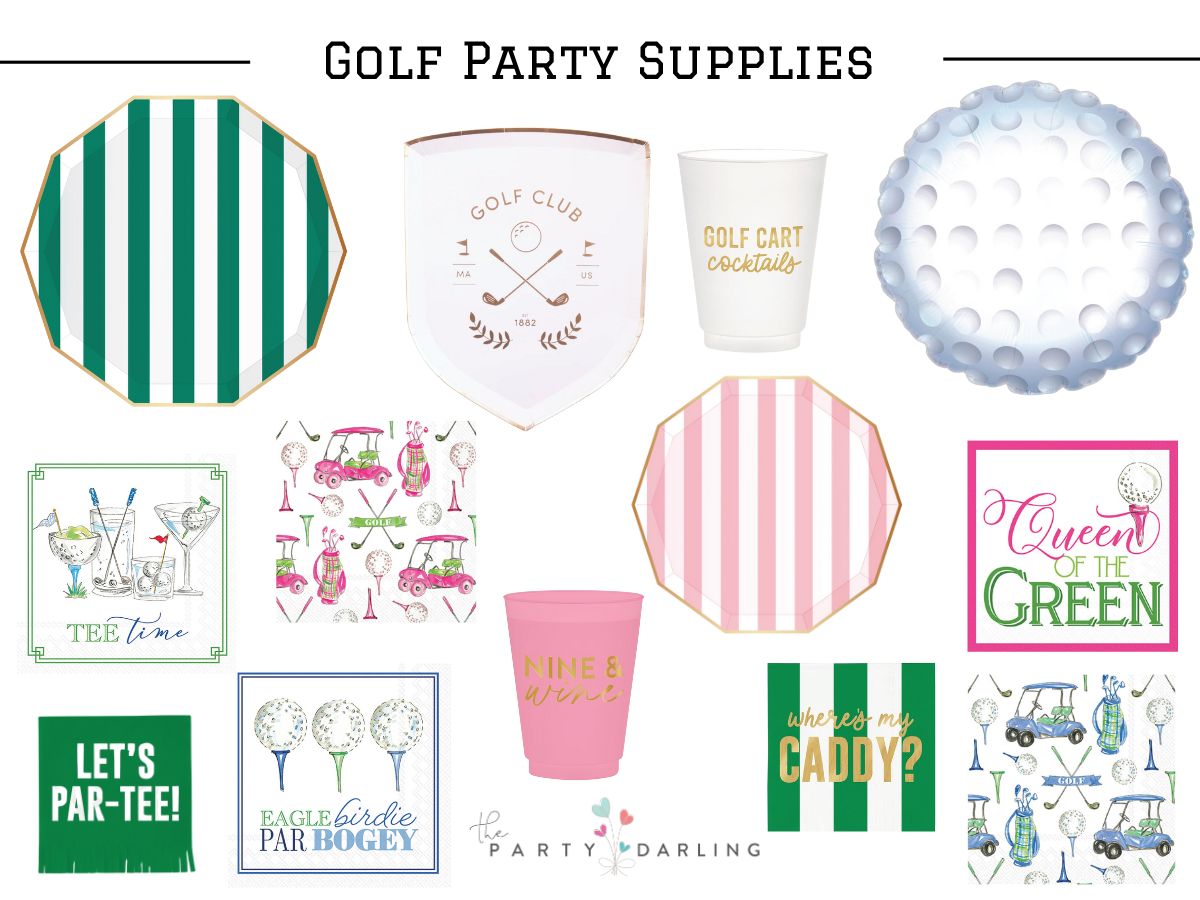 Golf Ball Foil Balloon 18in | The Party Darling