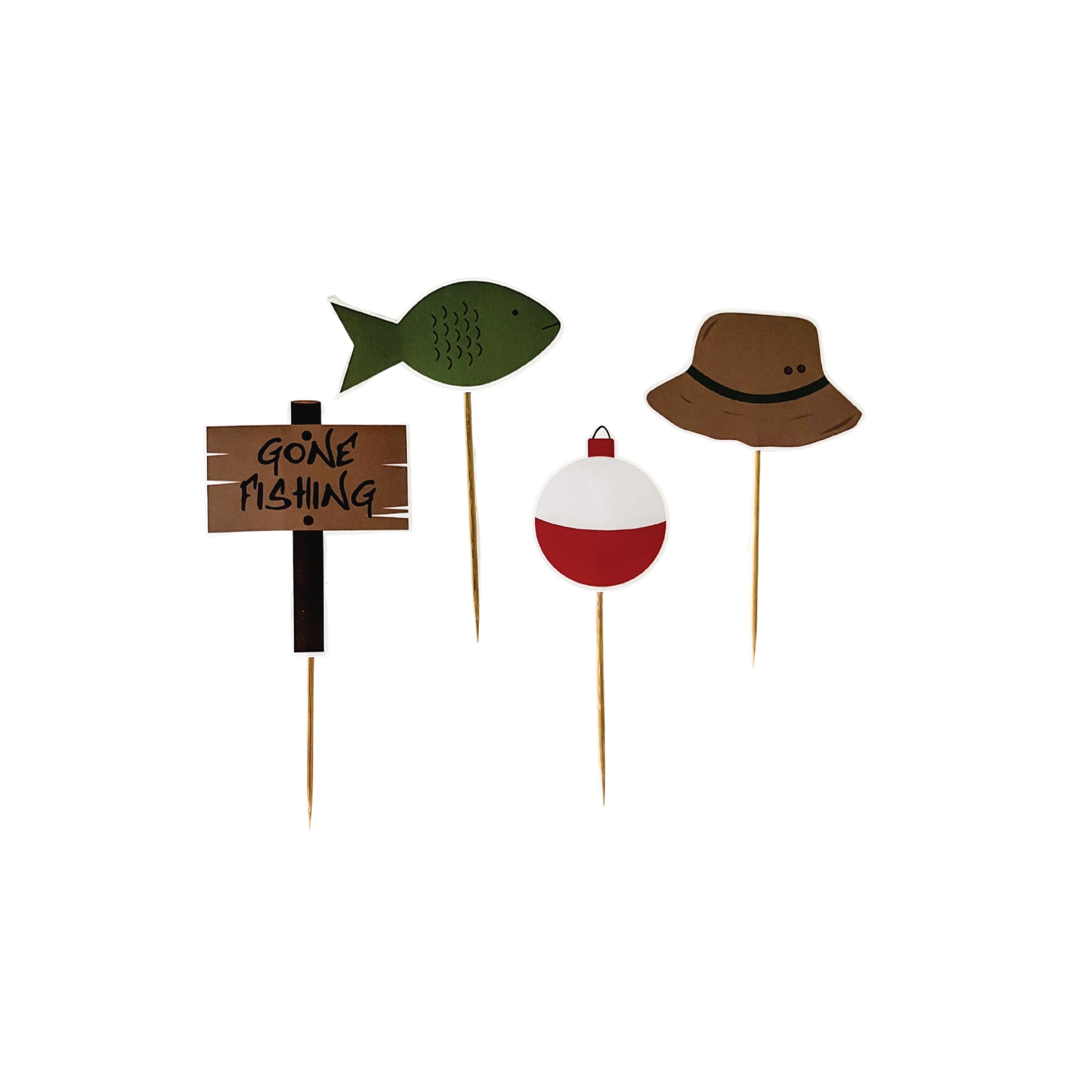 Gone Fishing Cupcake Toppers 8ct | The Party Darling