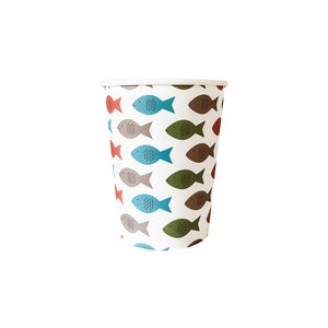 Gone Fishing Paper Cups 8ct | The Party Darling