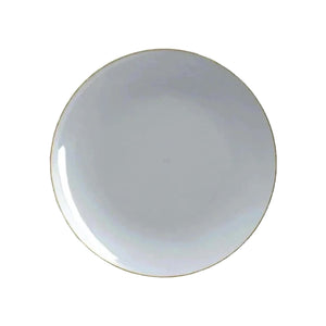 Grey With Gold Rim Plastic Dessert Plates | The Party Darling