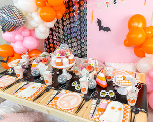 Groovy Halloween Party Tablescape