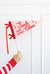 Here Comes Santa Claus Felt Pennant Flag | The Party Darling