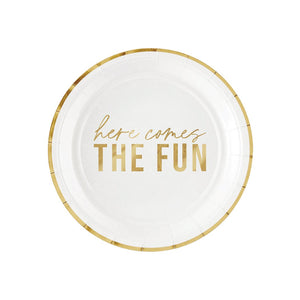 Here Comes the Fun Dessert Plates 8ct | The Party Darling