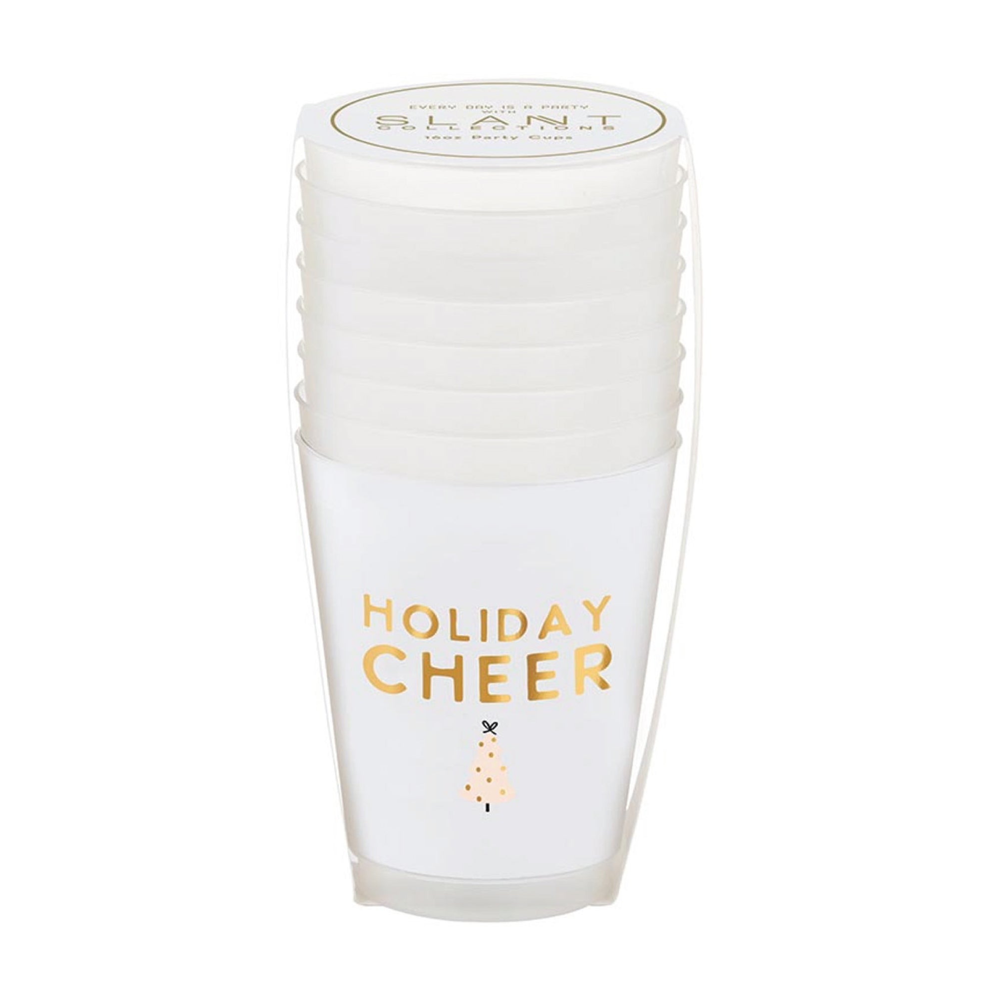 Holiday Cheer Frosted Plastic Cup 16oz | The Party Darling