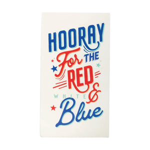 Hooray for the Red White & Blue Paper Guest Towels 24ct | The Party Darling