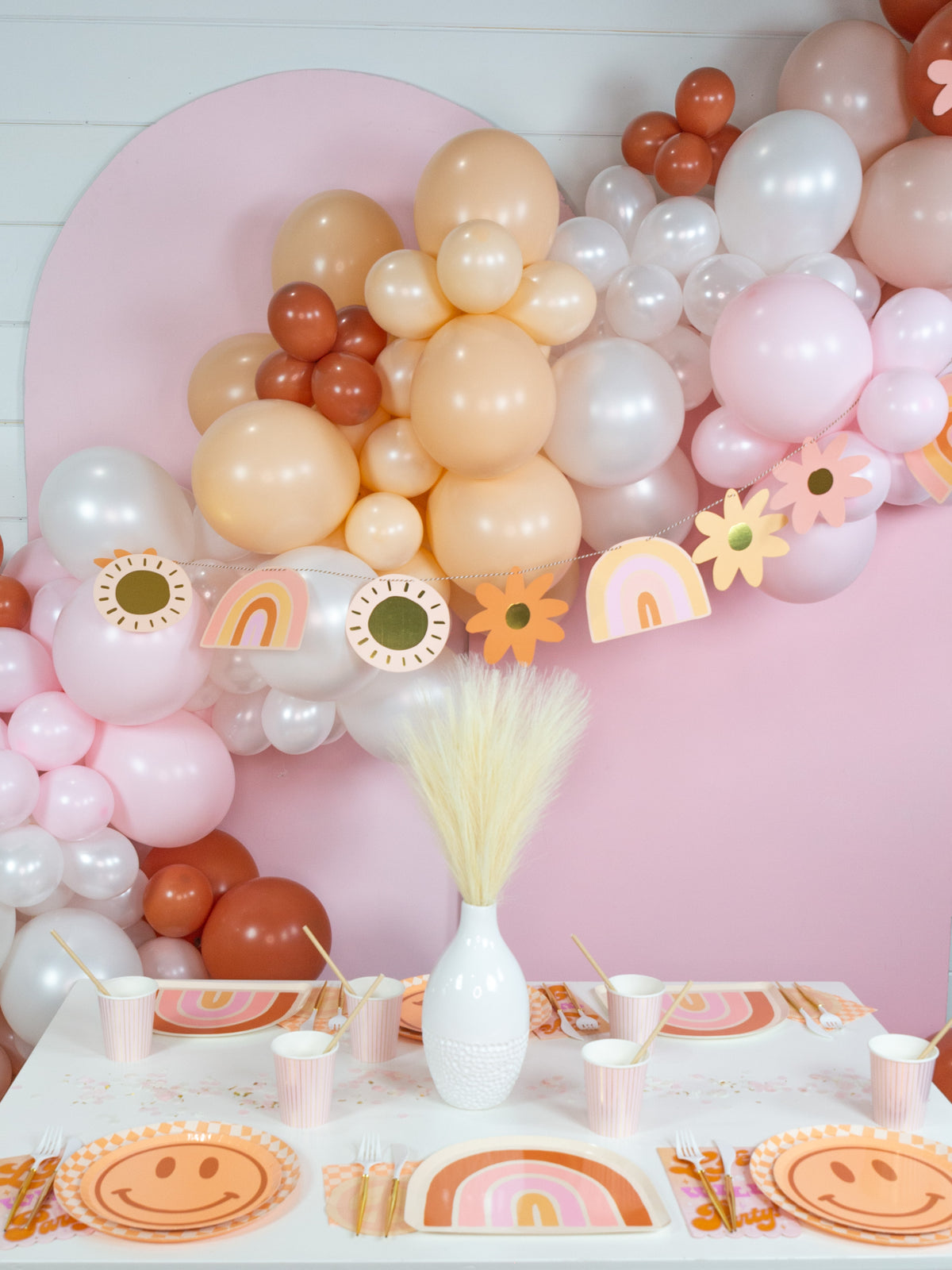 Cream Artificial Pampas Grass Stem 17.7in | The Party Darling