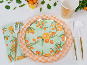 Citrus Floral Salad Plates 8ct | The Party Darling