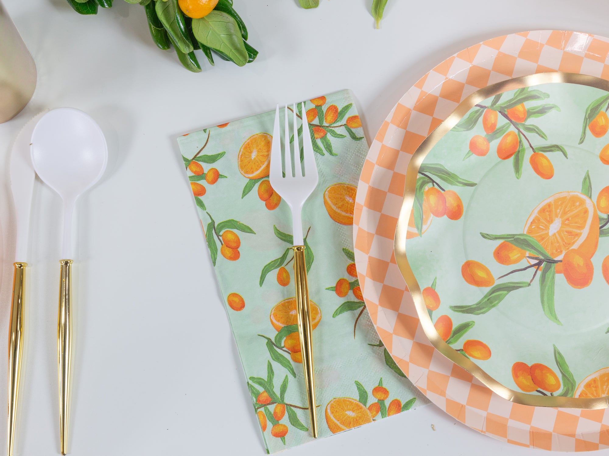 Citrus Floral Guest Towels 20ct | The Party Darling