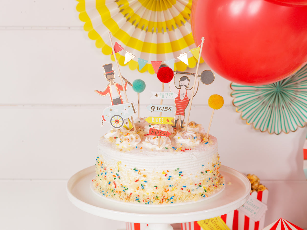 Circus Cupcake Topper First Birthday Cake Topper Circus - Etsy