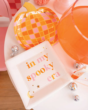 Disco Ball Pumpkin Plates & In My Spooky Era Lunch Plates | The Party Darling