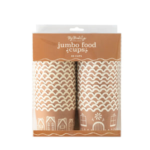 Jumbo Gingerbread House Food Cups 40ct | The Party Darling
