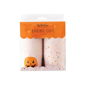 Jumbo Pink Jack O' Lantern Food Cups 36ct | The Party Darling