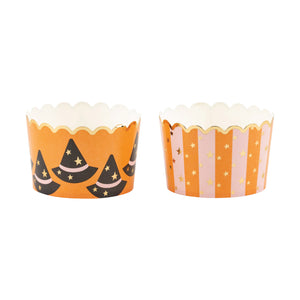 Jumbo Witch Hats & Striped Halloween Food Cups | The Party Darling