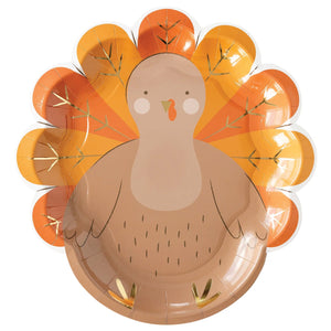 Kid's Turkey Lunch Plates 8ct | The Party Darling